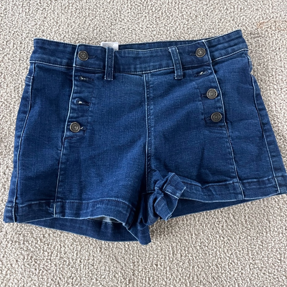 AE Denim Dark Blue Shorts